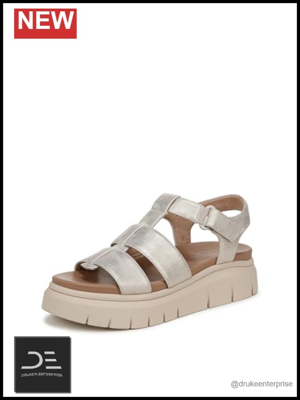 Naturalizer Pippa Fisherman Sandals Women's Flat Sandals Platform Hook & Loop
